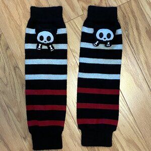 Skelanimals leg warmers, goth